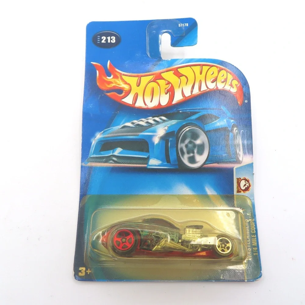Hot Wheels 2003 Wastelanders 1/4 Mile Coupe Red 213 Diecast Car New Sealed